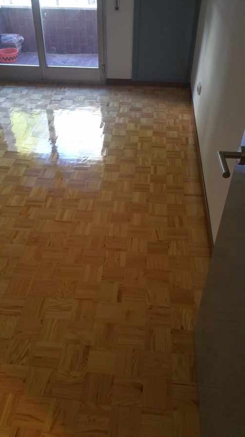 Montaje de parquet en damas